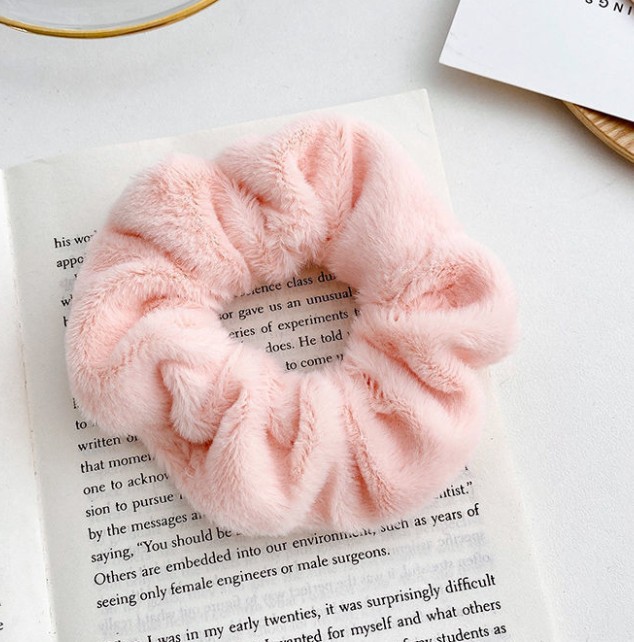 Blush Aura Luxury Scrunchie