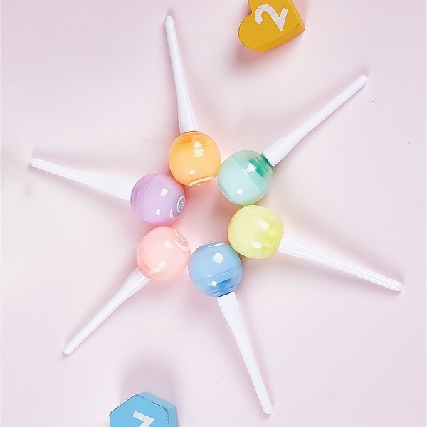 Mini Highlighter Pack of 6 - Lollipop