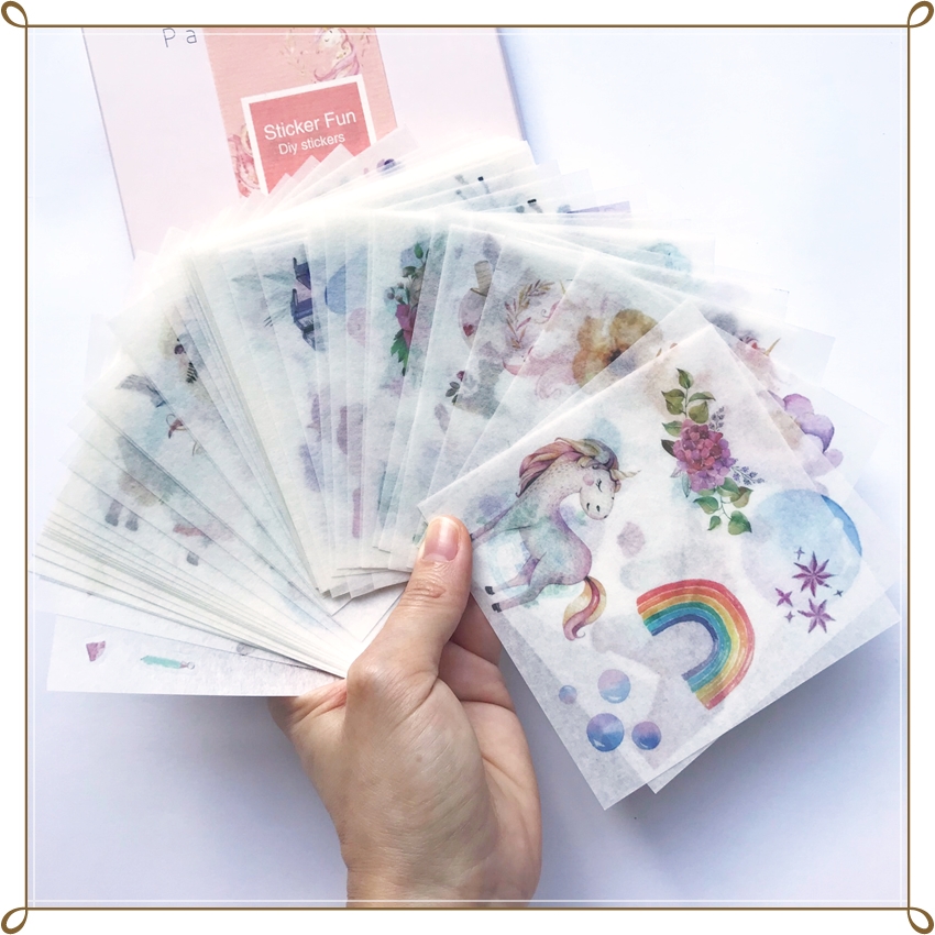 Unicorn Washi Sticker Gift Box (50 Sheets) | Chasing Unicorns