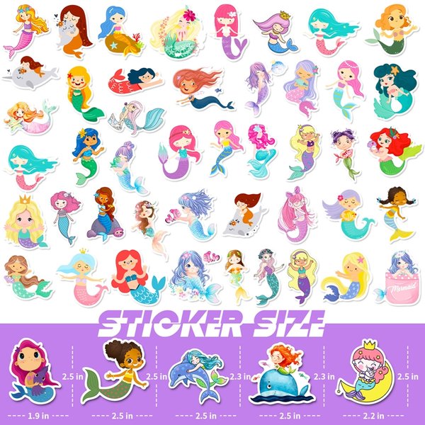 Mermaid Sticker Pack of 10