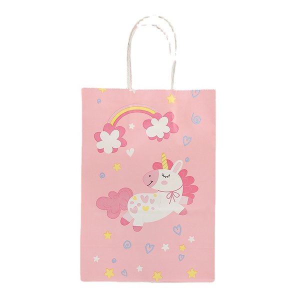 Unicorn Gift Bag (Pack of 10) - Pink