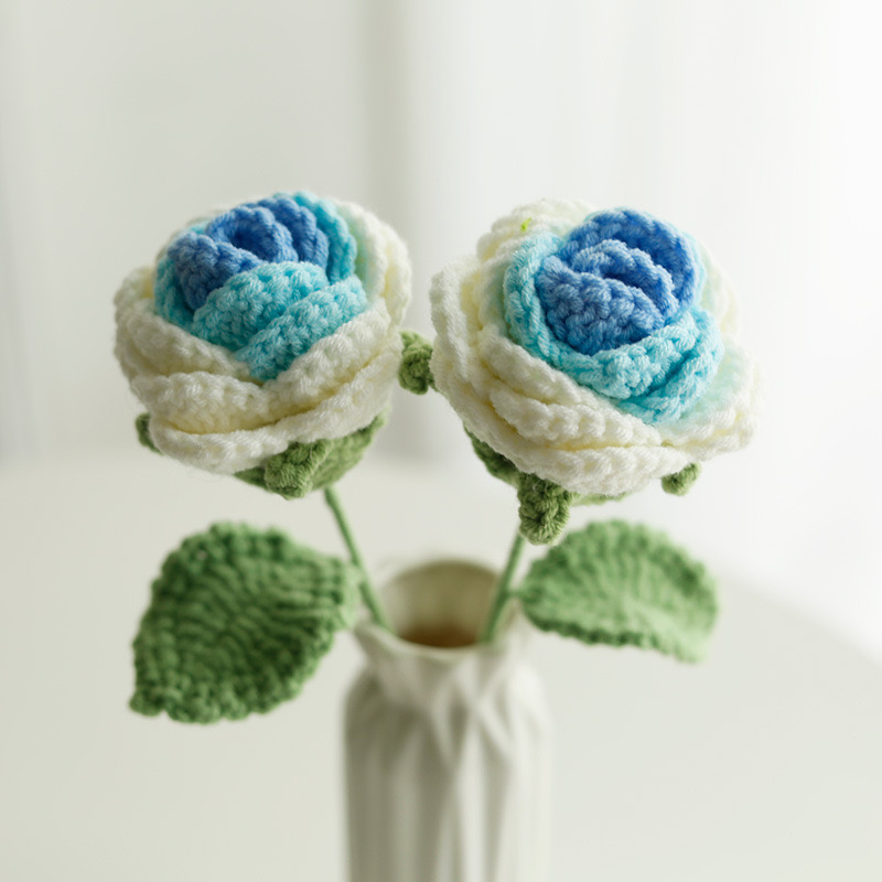 Crochet Single Stalk Rose Bouquet (Free Gift Wrapping) | Chasing Unicorns