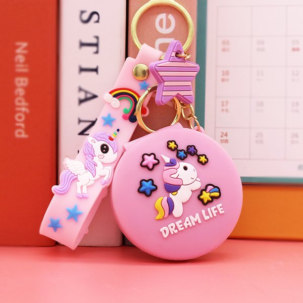 Unicorn Mirror Wristlet Keychain