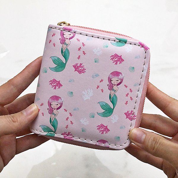 Little Mermaid Zipper Wallet (Pink)