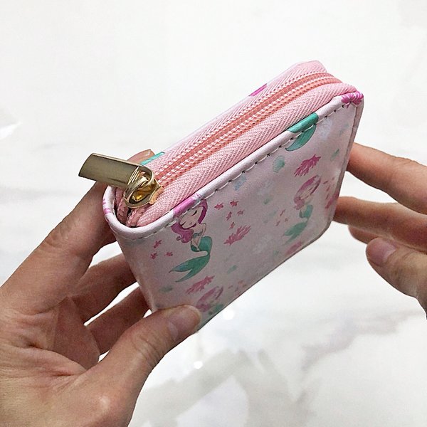Little Mermaid Zipper Wallet (Pink)