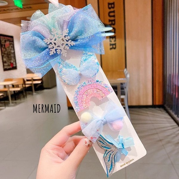 Unicorn 5-piece Hair Clip Set