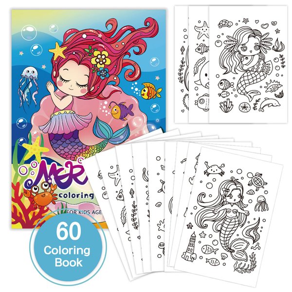 Unicorn/Mermaid Coloring Book