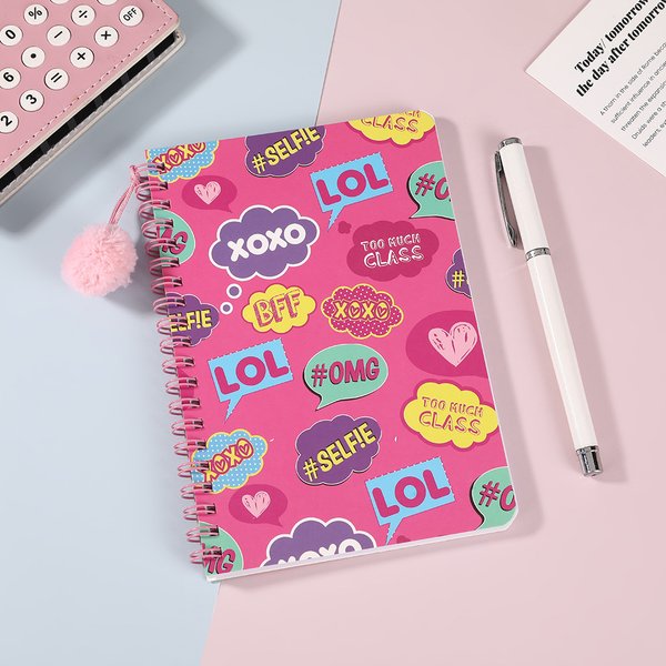 Playful Quotes Ring Notebook