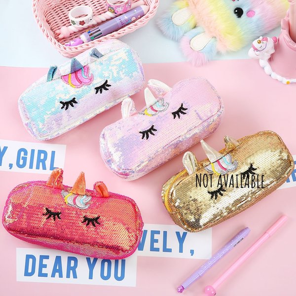 Unicorn Sequin Pen/Cosmetic Pouch