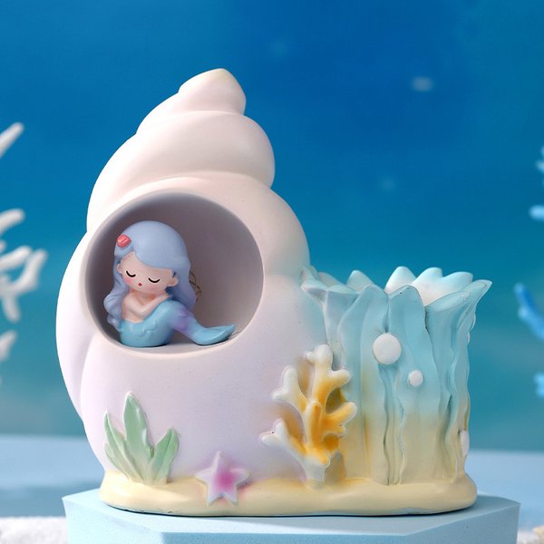 Mermaid Seashell Nightlight & Holder
