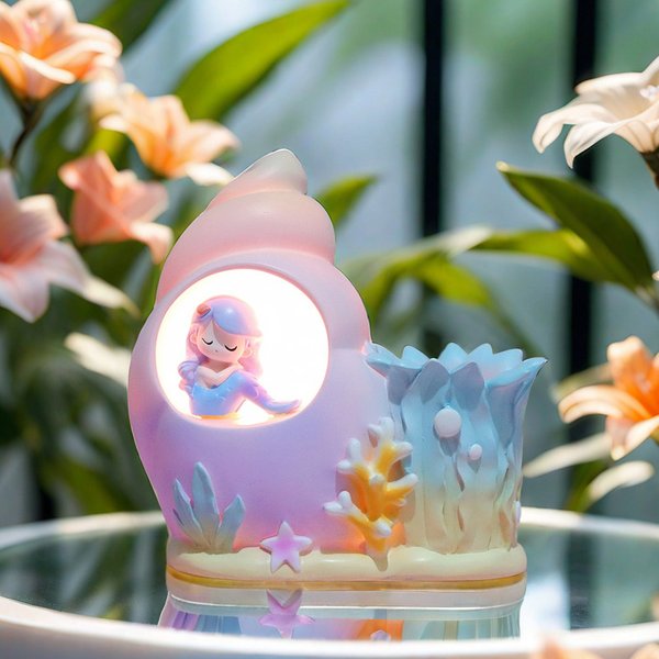 Mermaid Seashell Nightlight & Holder