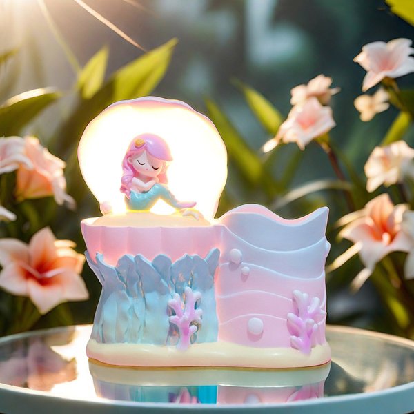 Mermaid Clam Nightlight & Holder