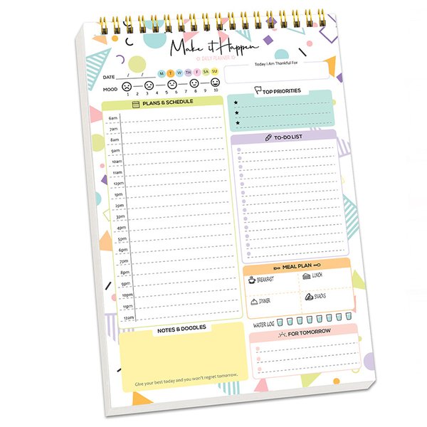 Make it Happen Daily Planner (Playful)