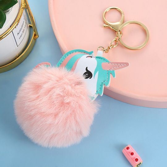 Unicorn Pom Pom Keychain | Chasing Unicorns