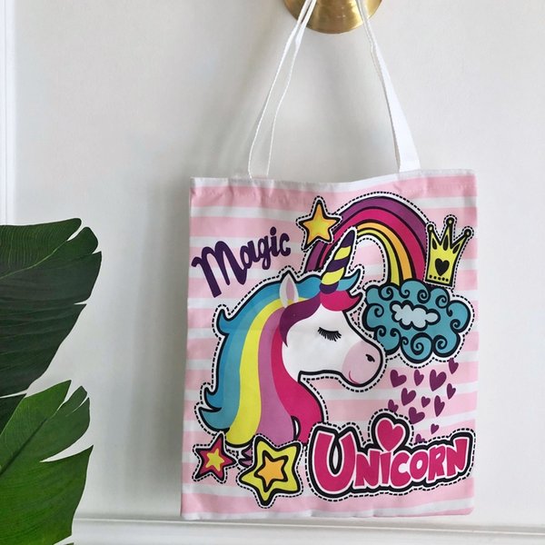 Magic Unicorn Canvas Tote Bag