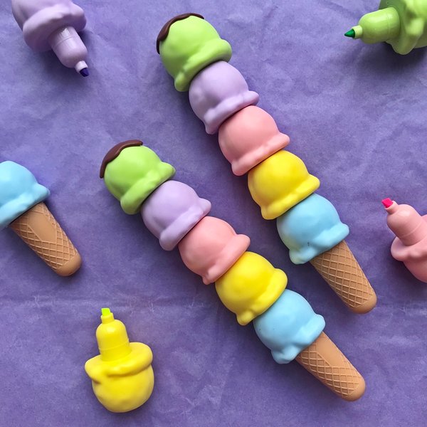 Stacking Mini Highlighters - Ice Cream Cone