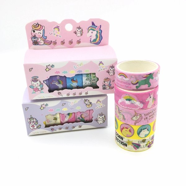 Unicorn 5-piece Washi Tape (Box of 5)